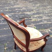 Fauteuil d'époque Louis Philippe en Acajou