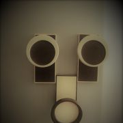 Magnets Rondes Années 70 - Marron et Beige 