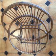 Fauteuil enfant en osier, rotin