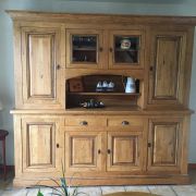 Bahut vaisselier en chêne massif clair