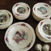 service porcelaine OBERNAI vaisselle alsacien 43 pieces