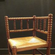 Chaise d'angle tressée 