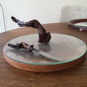 Plateau à fromages avec son couteau  