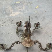 Lustre 5 branches en laiton