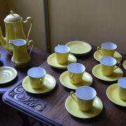 Service café Limoges couleur Jaune