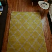 Tapis jaune et gris 140×200cm
