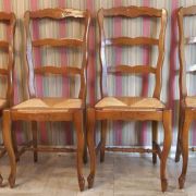 4 CHAISES STYLE LOUIS XV 