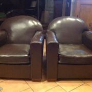 Très belle paire de fauteuil club vintage