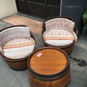 Ensemble salon tonneau sur mesure