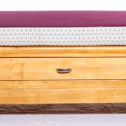 Banquette upcycling en tissu coloré à motif - Ryad