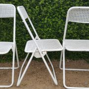 4 chaises metal