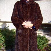 MANTEAU LONG EN VISON VERITABLE