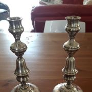 Chandeliers en métal argenté