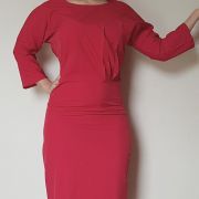 Robe rouge style rétro 