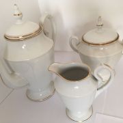 Service à café 3 pièces Limoges à filet doré