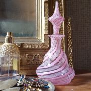 Flacon parfum verre Murano / Venise rose