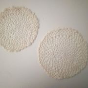 Napperons fins faits main, dentelle au fuseau