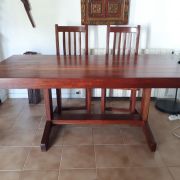 Table en teck massif avec ses 6 chaises