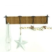 Portemanteau en rotin vintage