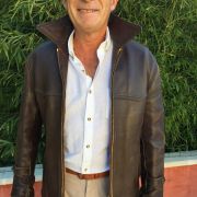 VESTE CUIR VINTAGE ANNEE 1950