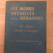 LES MENUS DETAILLES DE LA MENAGERE Ed 1937