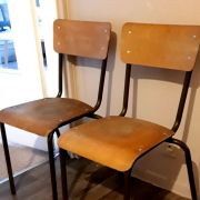 Chaises ancienne écolier" style vintage"