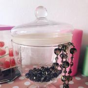 Coffre à bijoux ,  coupe en verre