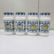  4 potsà épices en opaline 