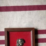 Petit tableau avec sujet en étain