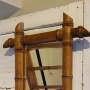 Vintage miroir  barbier 1900 bambou ancien 