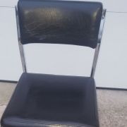 Chaise inox et sķaï vintage 