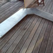 Dessus de bar en étain alimentaire 220x180