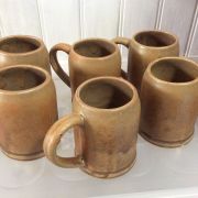 6 chopes en grès