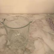 Superbe seau à glace en verre 
