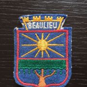 Écusson en tissu Beaulieu sur mer  5x6,5 cm