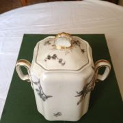 SUCRIER en PORCELAINE VERMONT FRERES XIXe