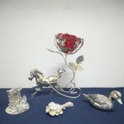 4 objets en argent 925 