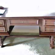 Bureau ancien à tiroir acajou massif 178 x 78 cm