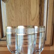 lot 3 flûtes à champagne avec dorure