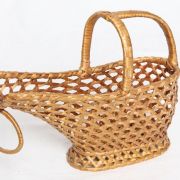 Porte-bouteille en osier