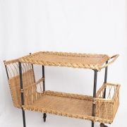 Desserte en osier / Rotin