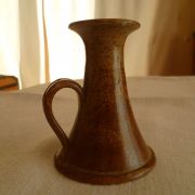 Bougeoir grès Christophe et Nathalie Hurtault