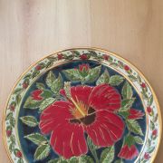 Assiette decorative faites main par LINDOS KERAMIK en Grèce