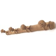 Porte manteau bois brut vintage 4 patères champignon