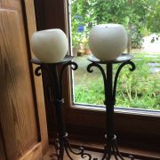 Bougeoirs fer forgé 