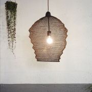 Suspension métal tressé couleur rouille