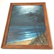 Tableau huile sur toile bord de mer