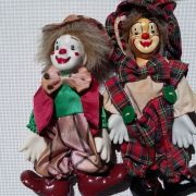 Clowns en porcelaine