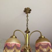 lustre rétro années 1970 ,3 suspentions