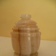 Petit pot en oxyx marbre 1970 Inde